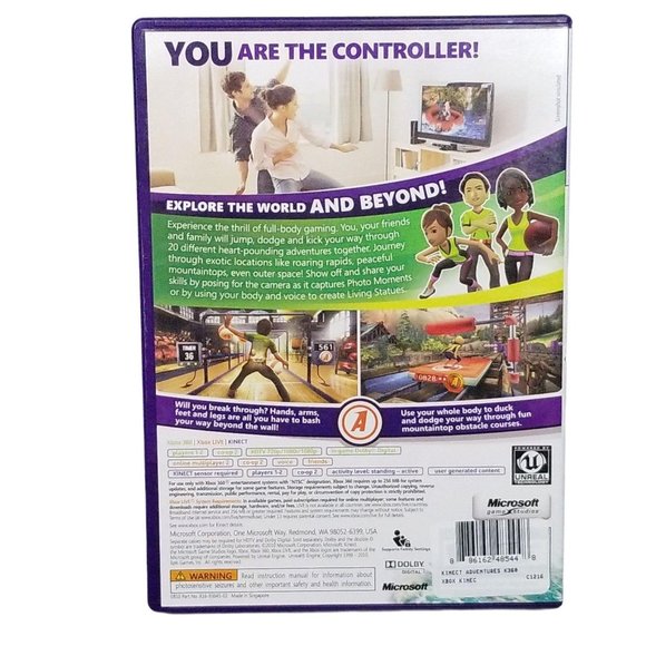 Microsoft Kinect Adventures Xbox 360 Game - Picture 2 of 6